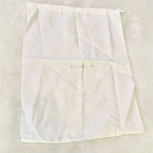 Buscemi white dust bag with draw string close